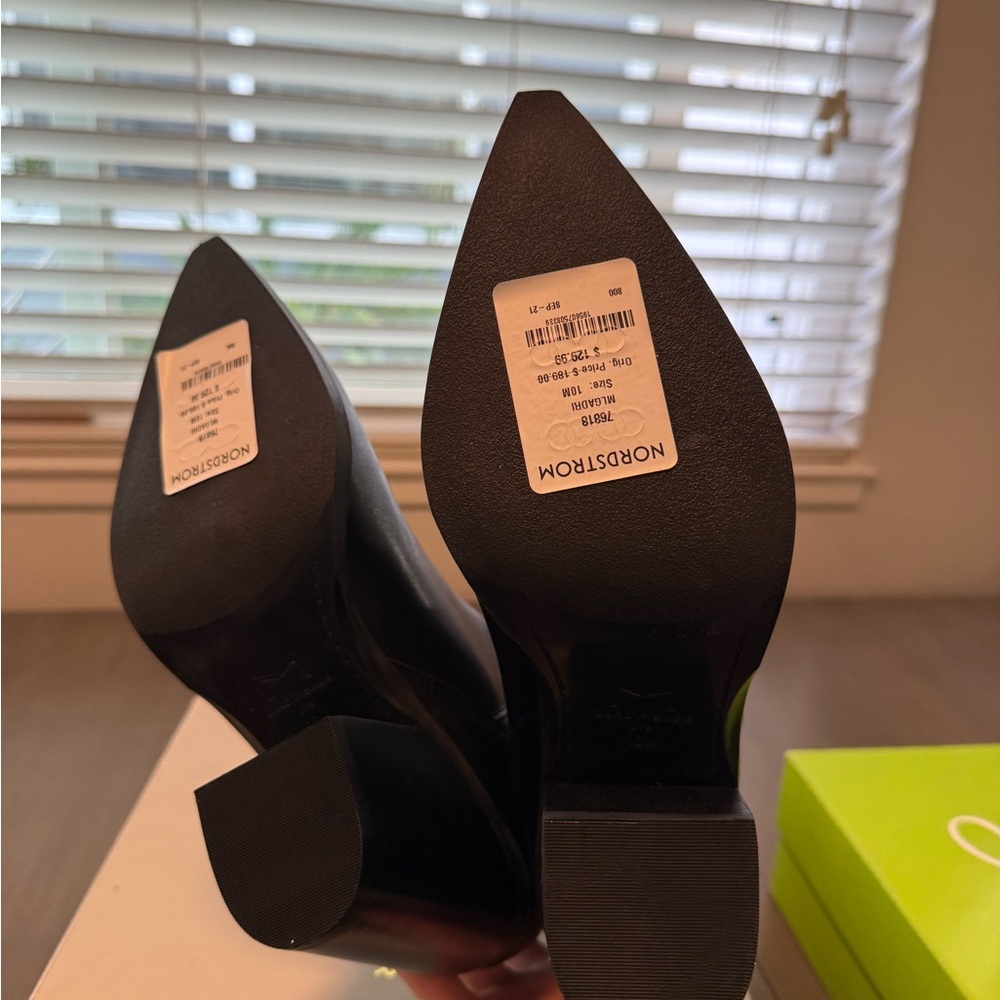 Marc Fisher Gadri Black Ankle Booties Sz 10 - Picture 3 of 7